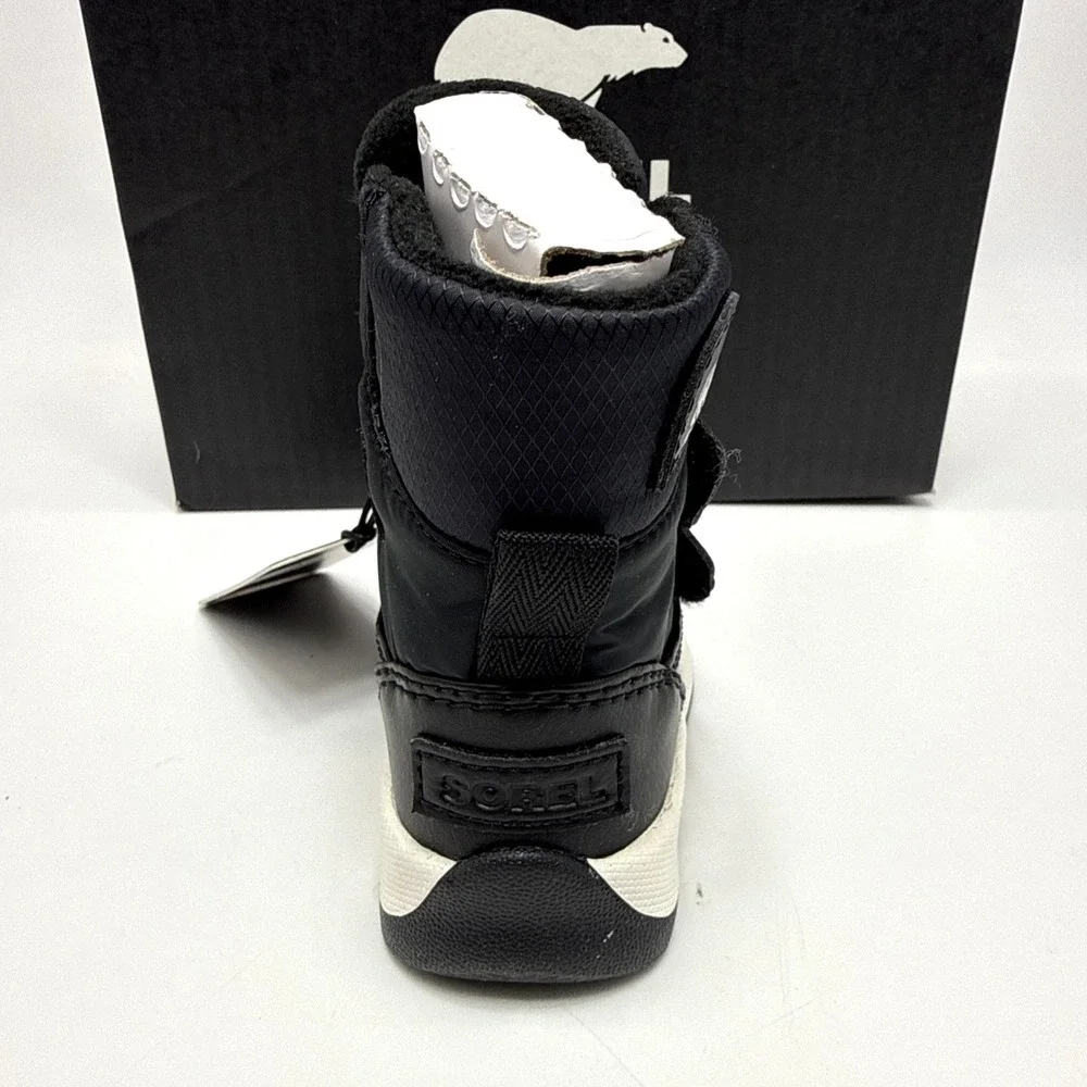 Sorel Little Kids Whitney II Puffy Mid WP Boots Black Size 4 Toddler